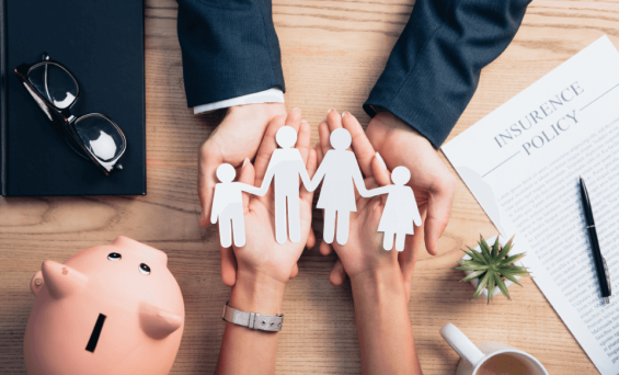 top-view-of-lawyer-and-woman-holding-paper-cut-fam-2023-11-27-05-36-55-utc